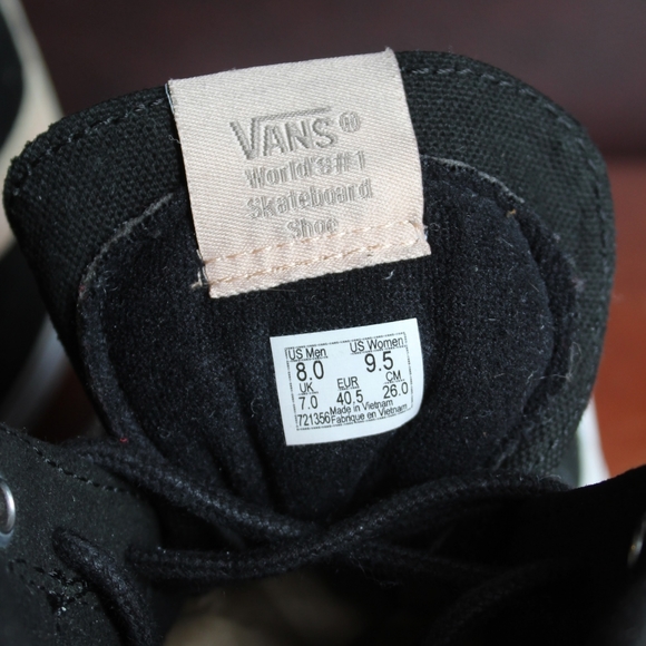 Vans Cali. Sk8-Hi 46 El Jefe tan/black. Great use condition. Men's 8 - Picture 11 of 16